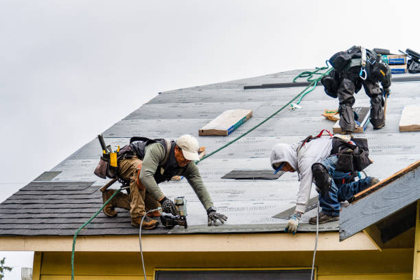 Professional Gutter Installation technician working in Scappoose, OR